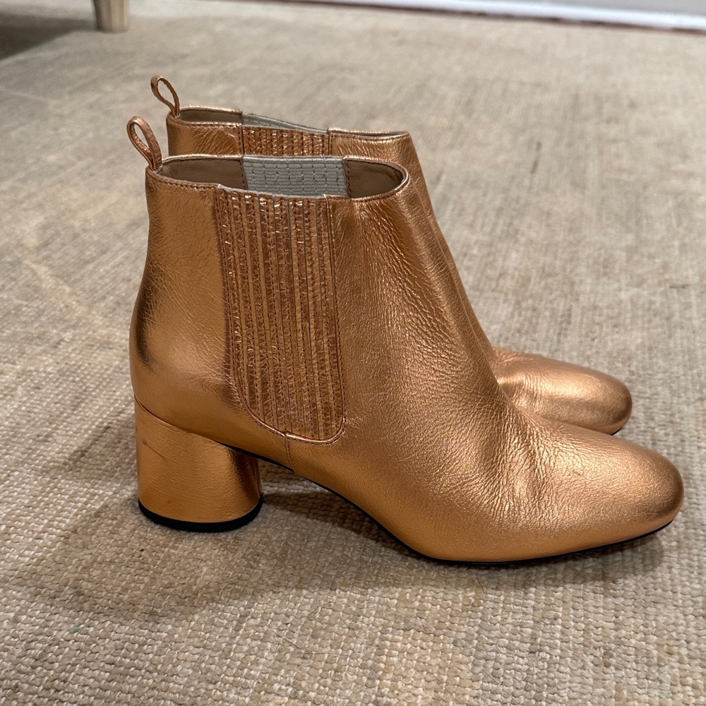 Marc Jacobs Elegant Copper Ankle Boots